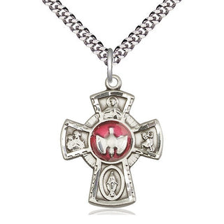 Sterling Silver 5-Way Medal Catholic Jewelry