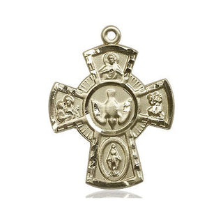 14kt Gold Filled 5-Way Medal