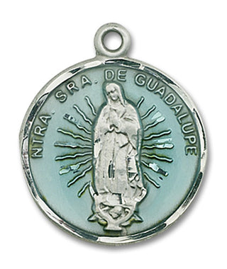 Pewter Our Lady of Guadalupe Medal