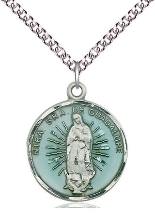 Sterling Silver Our Lady of Guadalupe Medal Catholic Jewelry