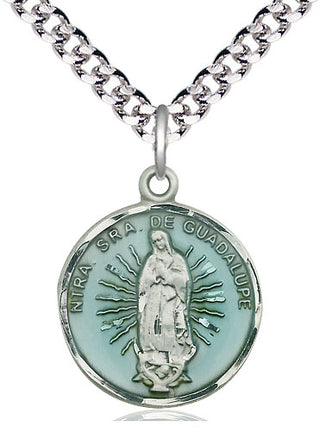 Sterling Silver Our Lady of Guadalupe Medal Catholic Jewelry