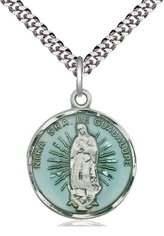 Sterling Silver Our Lady of Guadalupe Medal Catholic Jewelry