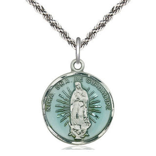 Sterling Silver Our Lady of Guadalupe Medal Catholic Jewelry