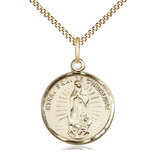 14kt Gold Filled Our Lady of Guadalupe Medal Catholic Jewelry
