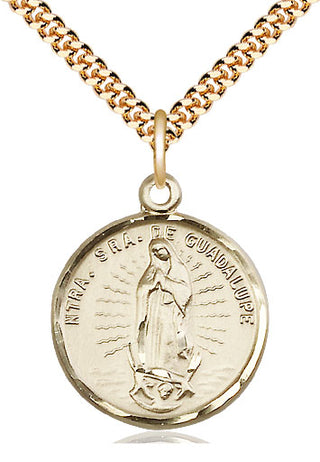 14kt Gold Filled Our Lady of Guadalupe Medal Catholic Jewelry