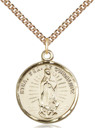 14kt Gold Filled Our Lady of Guadalupe Medal Catholic Jewelry