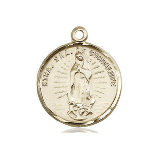 14kt Gold Our Lady of Guadalupe Medal