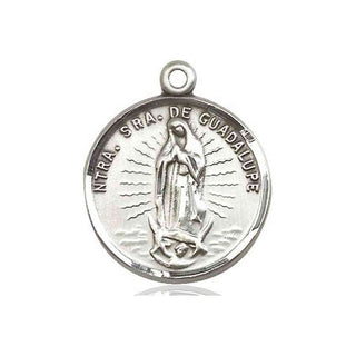 Pewter Our Lady of Guadalupe Medal