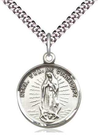 Sterling Silver Our Lady of Guadalupe Medal Catholic Jewelry