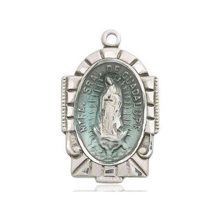 Pewter Our Lady of Guadalupe Medal