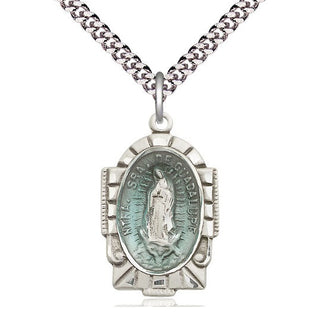 Pewter Our Lady of Guadalupe Medal Catholic Jewelry