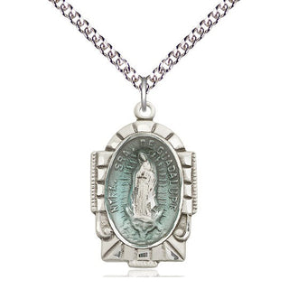 Sterling Silver Our Lady of Guadalupe Medal Catholic Jewelry
