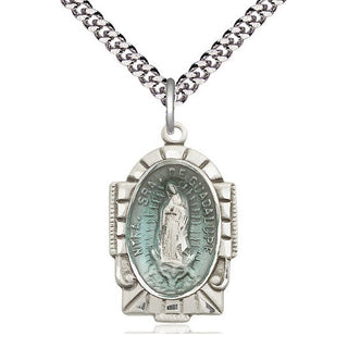 Sterling Silver Our Lady of Guadalupe Medal Catholic Jewelry