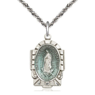 Sterling Silver Our Lady of Guadalupe Medal Catholic Jewelry