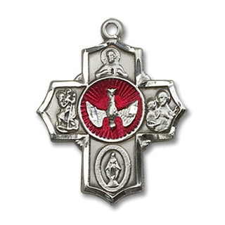 Sterling Silver 5-Way Medal
