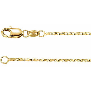 16 Inch Raso Chain 14K White Gold