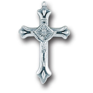 2" Silver Oxidized Crucifix 25-Pack