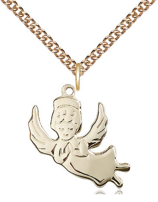 14kt Gold Filled Angel Medal Religious Jewelry