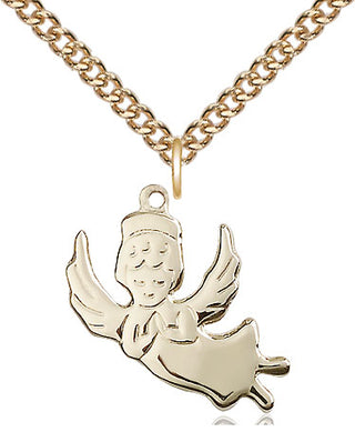 14kt Gold Filled Angel Medal Religious Jewelry