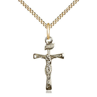 14kt Gold Filled Maltese Crucifix Medal Catholic Jewelry