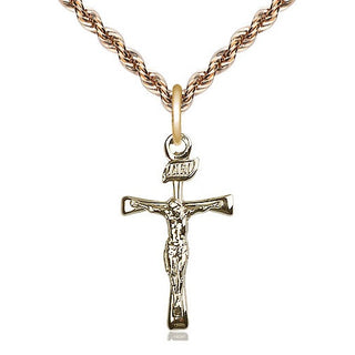 14kt Gold Filled Maltese Crucifix Medal Catholic Jewelry
