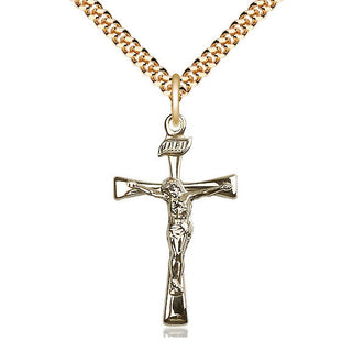14kt Gold Filled Maltese Crucifix Medal Catholic Jewelry