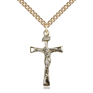 14kt Gold Filled Maltese Crucifix Medal Catholic Jewelry