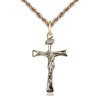 14kt Gold Filled Maltese Crucifix Medal Catholic Jewelry