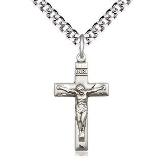 Pewter Crucifix Medal Catholic Jewelry