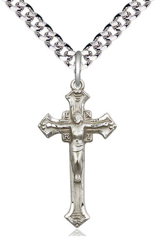 Pewter Crucifix Medal Catholic Jewelry