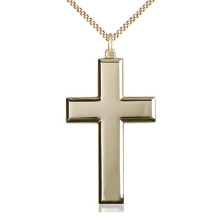 14kt Gold Filled Cross Medal Catholic Jewelry