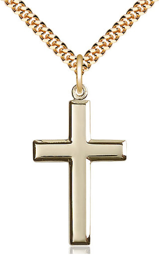 14kt Gold Filled Cross Medal Catholic Jewelry