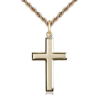 14kt Gold Filled Cross Medal Catholic Jewelry