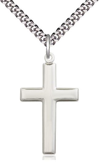 Sterling Silver Cross Medal Catholic Jewelry