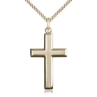 14kt Gold Filled Cross Medal Catholic Jewelry