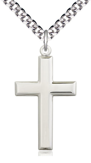 Sterling Silver Cross Medal Catholic Jewelry
