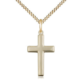 14kt Gold Filled Cross Medal Catholic Jewelry