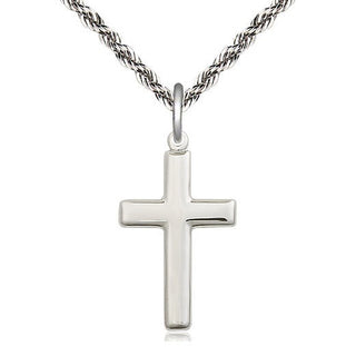 Sterling Silver Cross Medal Catholic Jewelry