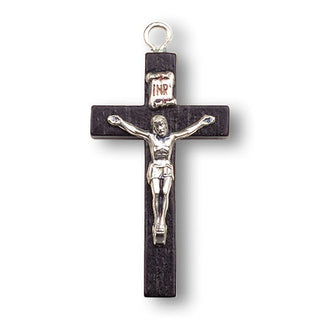 Small Wood Cross with Metal Corpus 25-Pack