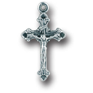 3/4" Oxidized Crucifix