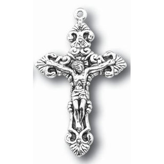 2" Silver Oxidized Crucifix 25-Pack
