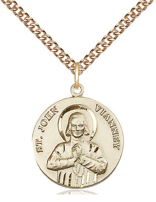 14kt Gold Saint John Vianney Medal