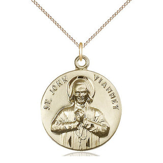 14kt Gold Saint John Vianney Medal