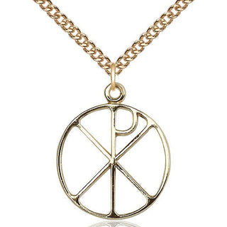 14kt Gold Chi Rho Medal