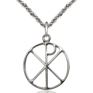 Sterling Silver Chi Rho Medal Catholic Jewelry