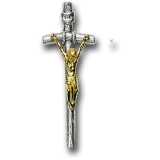 2" Papal Crucifix with Gold Corpus 25-Pack