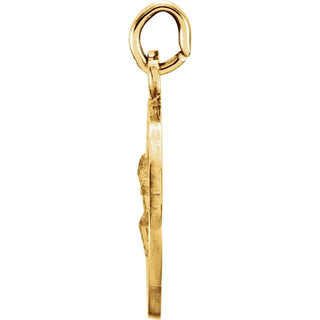 14K Yellow 12 mm Round St. Peregrine Medal