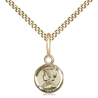 14kt Gold Filled Saint Elizabeth Ann Seton Medal Religious and Catholic Jewelry
