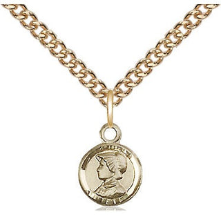 14kt Gold Filled Saint Elizabeth Ann Seton Medal Religious and Catholic Jewelry