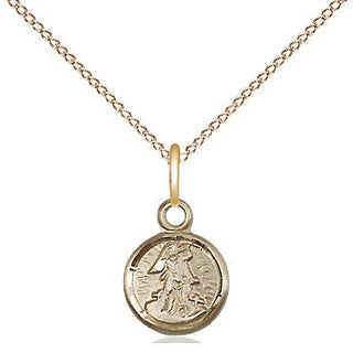 14kt Gold Guardian Angel Medal